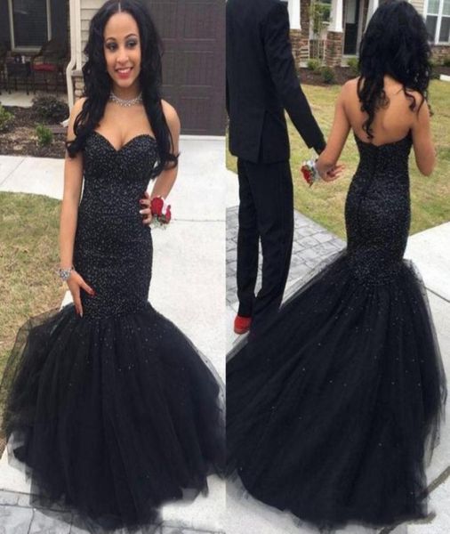 stylish black mermaid prom dresses beaded sweetheart neck sequined evening gowns sweep train tulle plus size party dress2272444
stylish black mermaid prom dresses beaded sweetheart neck sequined evening gowns sweep train tulle plus size party dress2272444