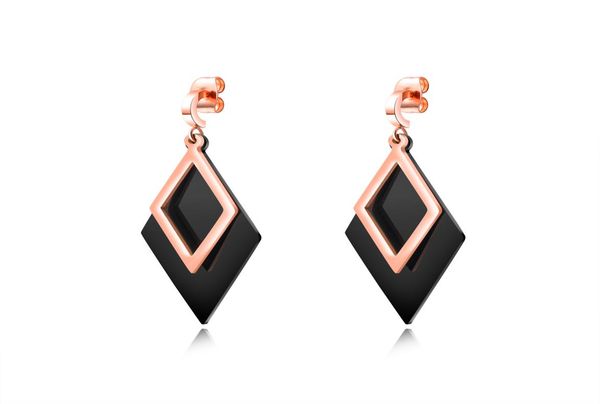 geometric diamond shaped drop earrings in stainless steel black rose gold stacking earrings4225326, Golden;silver
geometric diamond shaped drop earrings in stainless steel black rose gold stacking earrings4225326, Golden;silver