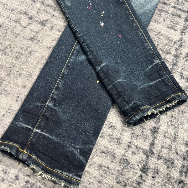 purple jeans designer retro brand denimksubi jean mens rise elastic clothing tight skinny denim tears fashion533, Blue
purple jeans designer retro brand denimksubi jean mens rise elastic clothing tight skinny denim tears fashion533, Blue