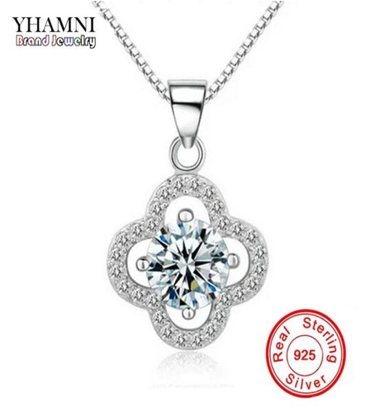 yhamni fine jewelry solid silver necklace clover shape set 1 ct sona cz diamond pendant necklace for women wedding jewelry 4y3726845
yhamni fine jewelry solid silver necklace clover shape set 1 ct sona cz diamond pendant necklace for women wedding jewelry 4y3726845
