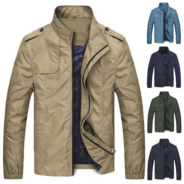 spring autumn casual bomber jacket solid fashion slim men overcoat baseball jackets top, Black;brown
spring autumn casual bomber jacket solid fashion slim men overcoat baseball jackets top, Black;brown