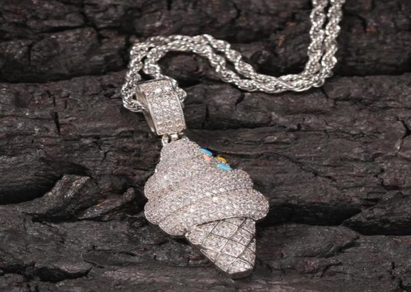 hip hop silver full iced out bling cubic zircon cz cartoon cream pendant necklace for men jewelry with chains9349272
hip hop silver full iced out bling cubic zircon cz cartoon cream pendant necklace for men jewelry with chains9349272