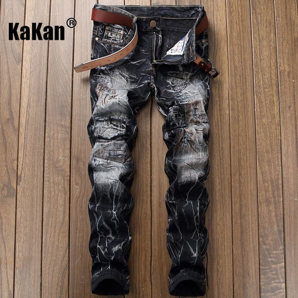 men's jeans kakan european and american old slim straight vintage pocket decoration k029890 230724, Blue
men's jeans kakan european and american old slim straight vintage pocket decoration k029890 230724, Blue