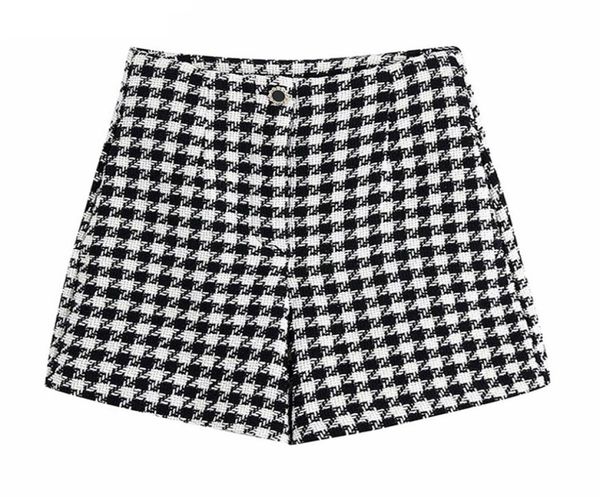 traf women fashion houndstooth tweed bermuda shorts vintage high waist zipper fly female short pants mujer 2204013434221, White;black
traf women fashion houndstooth tweed bermuda shorts vintage high waist zipper fly female short pants mujer 2204013434221, White;black