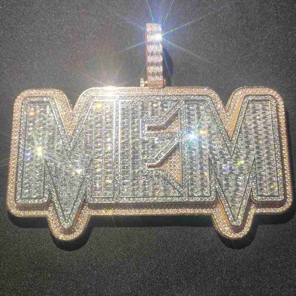 new arrival hip personal customized baguette letter name pendant iced out alphabet diy pendant, Silver
new arrival hip personal customized baguette letter name pendant iced out alphabet diy pendant, Silver