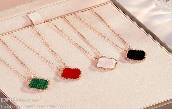 designer jewelry women pendant necklaces green four leaf clover necklace black heartshaped clavicle chain gold sterling sil7227920, Silver
designer jewelry women pendant necklaces green four leaf clover necklace black heartshaped clavicle chain gold sterling sil7227920, Silver