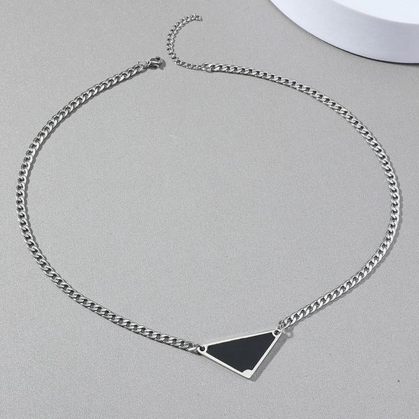 men's necklace fashion designer pendant women's necklace jewelry casual hip hop titanium flat festival luxury triangle letter desi, Silver
men's necklace fashion designer pendant women's necklace jewelry casual hip hop titanium flat festival luxury triangle letter desi, Silver