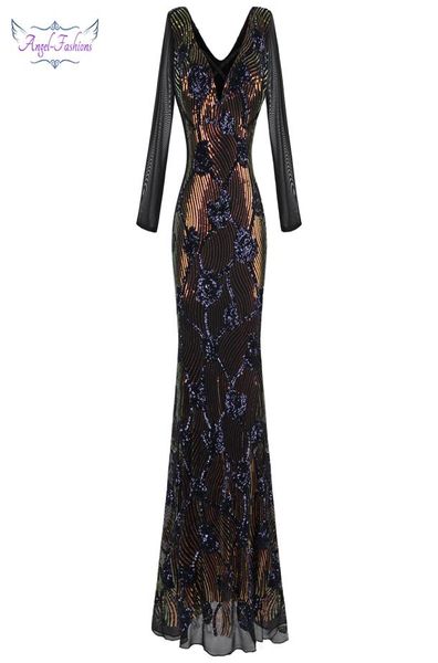 angel-fashions women's deep v neck sequin illusion long sleeves maxi mermaid vintage evening dresses black lj2011231120440, White;black
angel-fashions women's deep v neck sequin illusion long sleeves maxi mermaid vintage evening dresses black lj2011231120440, White;black