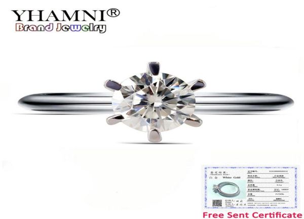 with certificate new fashion white gold color wedding rings for women brand luxury 1 carat lab diamond gold rings jewelry r0182564634, Slivery;golden
with certificate new fashion white gold color wedding rings for women brand luxury 1 carat lab diamond gold rings jewelry r0182564634, Slivery;golden