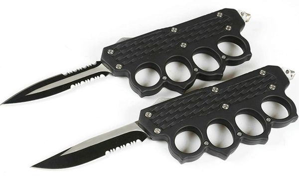 knuckle auto tactical knife 440c double actionsingle edge serrated blade edc pocket gift knives with nylon bag3873446
knuckle auto tactical knife 440c double actionsingle edge serrated blade edc pocket gift knives with nylon bag3873446