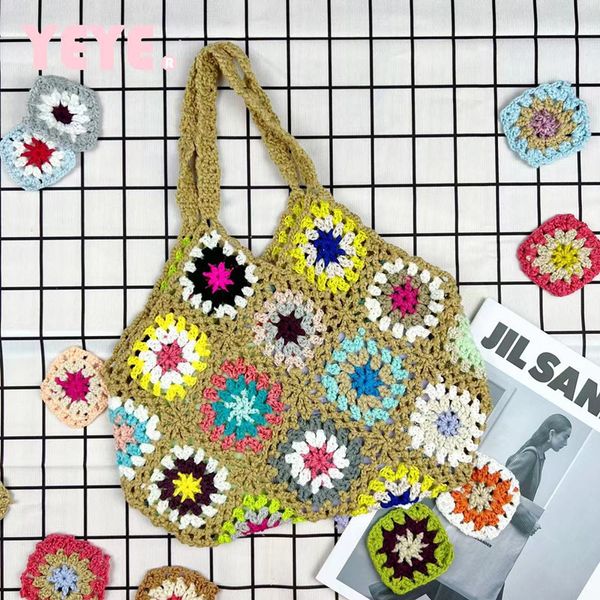 Outlet factory ladies shoulder bags fashion 12 colors handmade crocheted handbag retro color matching flower woven bag sweet hollow handbags 022#, Purple
Outlet factory ladies shoulder bags fashion 12 colors handmade crocheted handbag retro color matching flower woven bag sweet hollow handbags 022#, Purple