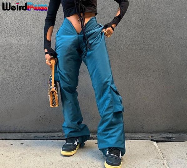 weird puss 2021 spring y2k women v cargo pants loose solid boot cut casual pockets streetwear trousers sporty baggy sportswear wom9561144, Black;white
weird puss 2021 spring y2k women v cargo pants loose solid boot cut casual pockets streetwear trousers sporty baggy sportswear wom9561144, Black;white