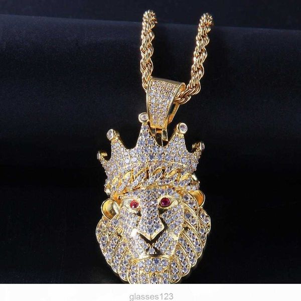 new fashion gold white iced out cz cubic zirconia crown lion mens necklace chain designer luxury full diamond hip hop jewelry for men, Silver
new fashion gold white iced out cz cubic zirconia crown lion mens necklace chain designer luxury full diamond hip hop jewelry for men, Silver