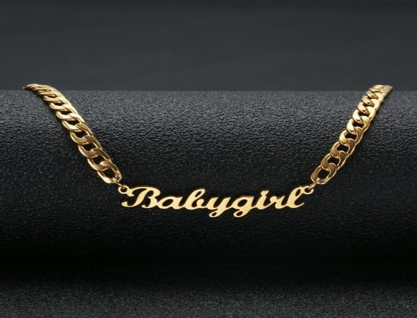 lovely gift gold color babygir name necklace stainless steel nameplate choker handwriting signature necklace for girls2510746, Silver
lovely gift gold color babygir name necklace stainless steel nameplate choker handwriting signature necklace for girls2510746, Silver