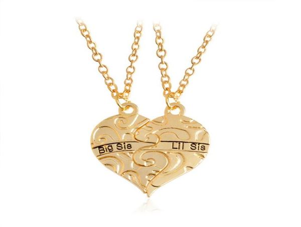 bib sis little sis heart shape pendant necklace for sister or friends5814470, Silver
bib sis little sis heart shape pendant necklace for sister or friends5814470, Silver