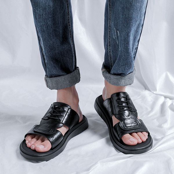 slippers 2023 summer flat men's sandals casual outdoor nonslip fashion soft sole comfortable versatile solid concise men 230724, Black
slippers 2023 summer flat men's sandals casual outdoor nonslip fashion soft sole comfortable versatile solid concise men 230724, Black