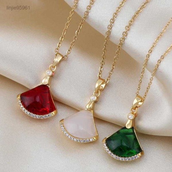 pendant necklaces 2023 simple korean fan skirt crystal necklace women steel chain charm shell fashion jewelry mujer, Silver
pendant necklaces 2023 simple korean fan skirt crystal necklace women steel chain charm shell fashion jewelry mujer, Silver