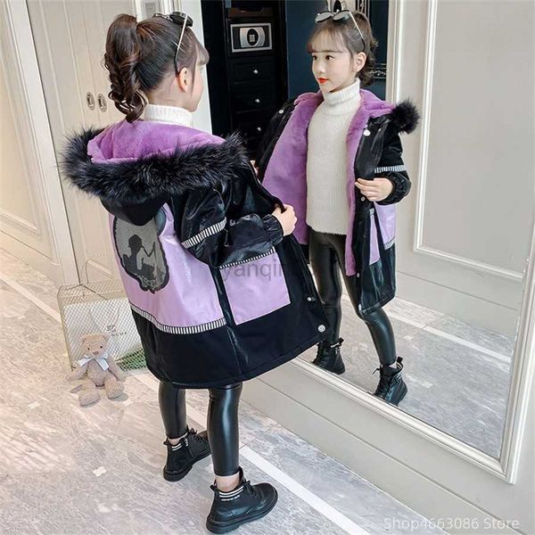 down coat new children winter warm plus velvet down cotton jacket girl clothing kids clothes thick parka faux fur hooded coat outerwear hkd2, Blue;gray
down coat new children winter warm plus velvet down cotton jacket girl clothing kids clothes thick parka faux fur hooded coat outerwear hkd2, Blue;gray