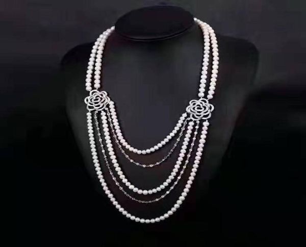 handmade 5strands white freshwater cultured pearl micro inlay zircon rose accessories sweater necklace long 4552 cm2422461, Silver
handmade 5strands white freshwater cultured pearl micro inlay zircon rose accessories sweater necklace long 4552 cm2422461, Silver