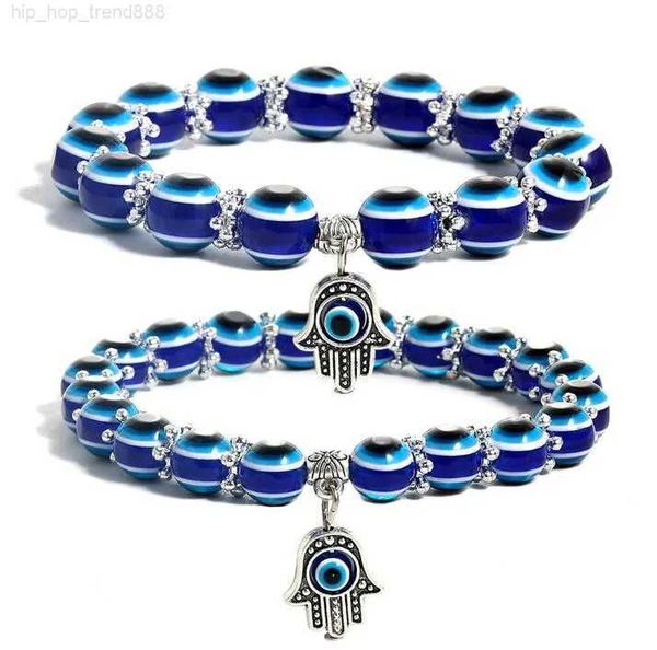 beaded 8mm 10mm lucky fatima blue evil eye charms beaded strands bracelets beads turkish pulseras for women gift, Black
beaded 8mm 10mm lucky fatima blue evil eye charms beaded strands bracelets beads turkish pulseras for women gift, Black
