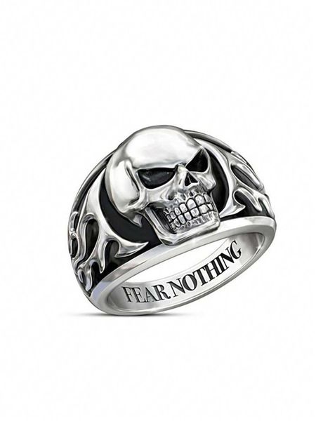 women's accessories 1pc funky zinc alloy skull decor ring for men for daily decoration punk hip pop style, Silver
women's accessories 1pc funky zinc alloy skull decor ring for men for daily decoration punk hip pop style, Silver