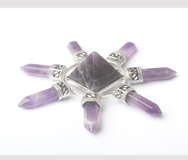 pendant necklaces natural rose pink quartz clear crystal amethysts 7 chakra hexagon prism magic wand energy tower reiki pendulum h9262713, Silver
pendant necklaces natural rose pink quartz clear crystal amethysts 7 chakra hexagon prism magic wand energy tower reiki pendulum h9262713, Silver
