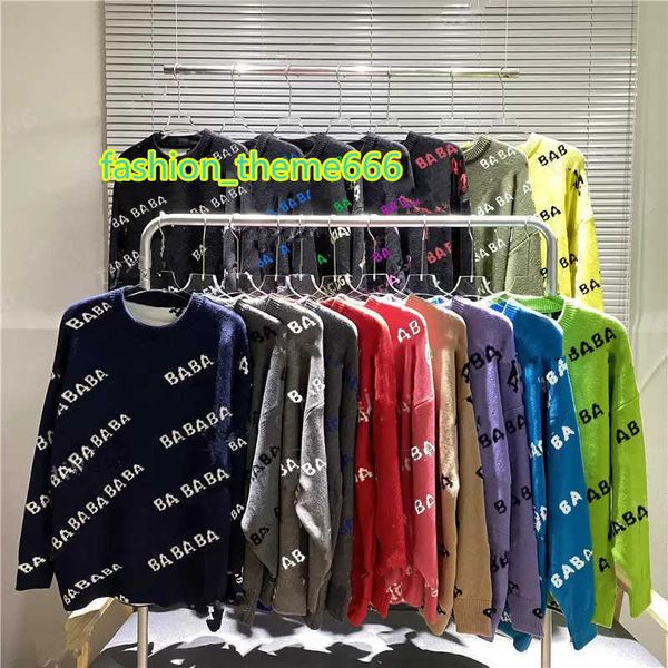 men's sweaters designer sweater man for woman knit crow neck womens fashion letter black long sleeve clothes pullover oversized blue 20, White;black
men's sweaters designer sweater man for woman knit crow neck womens fashion letter black long sleeve clothes pullover oversized blue 20, White;black