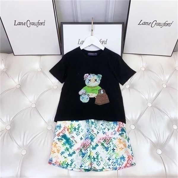 men's and women's children's set 2023 new fashion summer clothes children's summer relaxed casual two-piece set sen outs, White
men's and women's children's set 2023 new fashion summer clothes children's summer relaxed casual two-piece set sen outs, White