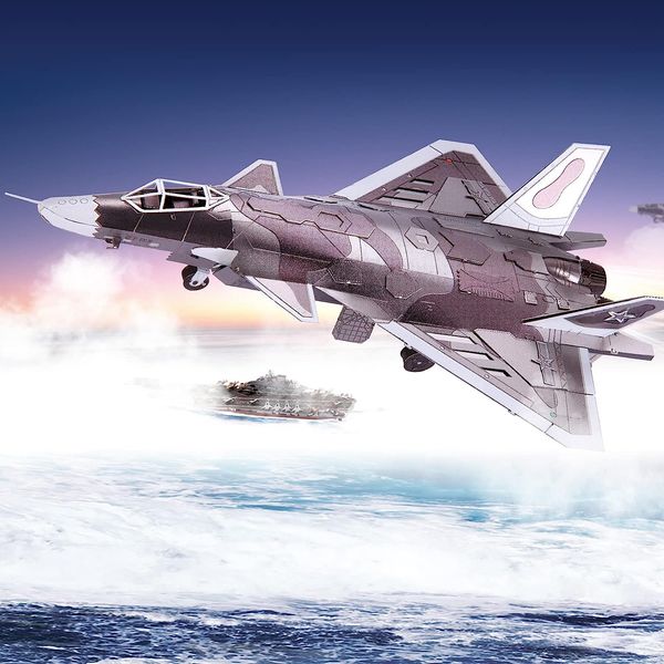 piececool 3d metal puzzle j20 jet fighter military aircraft model craft collection brain teaser stress relief toys handmade entertainment fo
piececool 3d metal puzzle j20 jet fighter military aircraft model craft collection brain teaser stress relief toys handmade entertainment fo