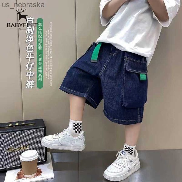 boy's denim shorts summer thin 2022 new children's fifth pants medium and large children's wide l230518, Blue
boy's denim shorts summer thin 2022 new children's fifth pants medium and large children's wide l230518, Blue
