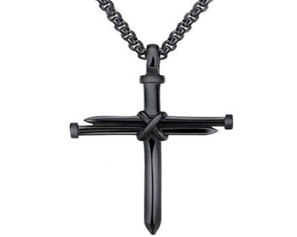 men039s jewelry stainless steel nail and rope cross pendant necklace8702640, Silver
men039s jewelry stainless steel nail and rope cross pendant necklace8702640, Silver