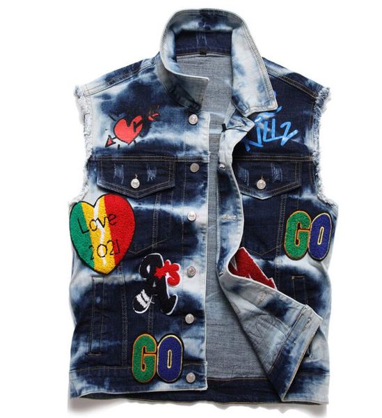 summer style fashion men's denim vest slim outerwear mens denim coats jackets casual mens blue sleeveless vest gzhbp0003, Black;white
summer style fashion men's denim vest slim outerwear mens denim coats jackets casual mens blue sleeveless vest gzhbp0003, Black;white