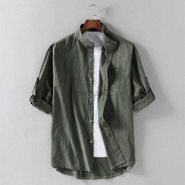 men's casual shirts summer men's linen stand collar five point medium sleeve shirt cotton linen loose casual shirts for men blouse, White;black
men's casual shirts summer men's linen stand collar five point medium sleeve shirt cotton linen loose casual shirts for men blouse, White;black