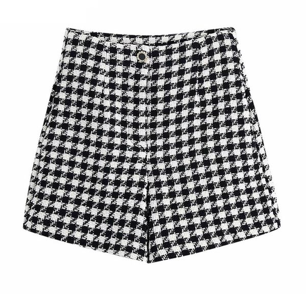 traf women fashion houndstooth tweed bermuda shorts vintage high waist zipper fly female short pants mujer 2204015363499, White;black
traf women fashion houndstooth tweed bermuda shorts vintage high waist zipper fly female short pants mujer 2204015363499, White;black