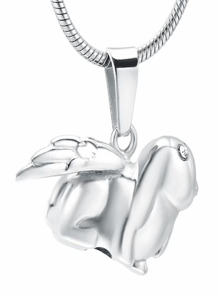zzl081 angel wing rabbit stainless steel keepsake urn necklace with crystal eyes pet memorial jewelry for cremation ashes9092484, Silver
zzl081 angel wing rabbit stainless steel keepsake urn necklace with crystal eyes pet memorial jewelry for cremation ashes9092484, Silver