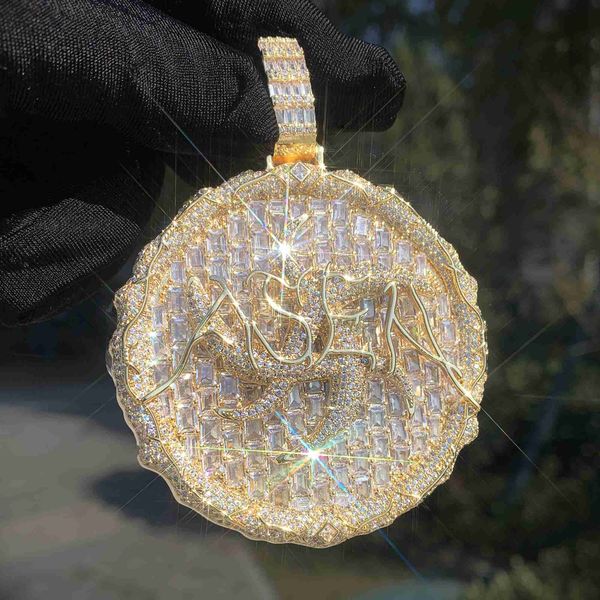baguette pendant necklace iced out bling gold plated cubic zirconia round charm men hip hop jewelry 2023 new, Silver
baguette pendant necklace iced out bling gold plated cubic zirconia round charm men hip hop jewelry 2023 new, Silver