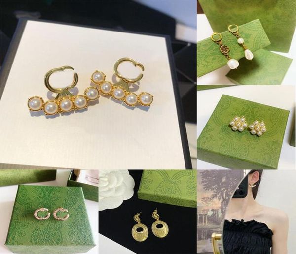 women fashion earrings stud fashion womens simple earring jewelry luxurys designer earrings letter stud earring with box5148212, Golden;silver 
women fashion earrings stud fashion womens simple earring jewelry luxurys designer earrings letter stud earring with box5148212, Golden;silver