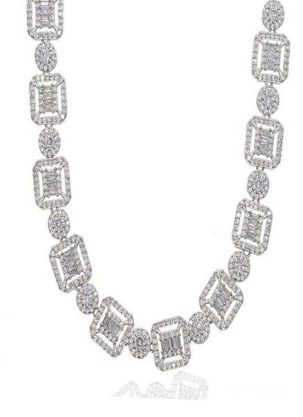 2020 new baguette cluster tennis chain necklace silver color baguette and cluster link cz iced bling chain choker for man women8079776, Golden;silver
2020 new baguette cluster tennis chain necklace silver color baguette and cluster link cz iced bling chain choker for man women8079776, Golden;silver