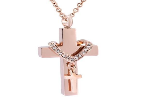 crystal double cross ashes keepsake memorial jewelry stainless steel ashes keepsake cremation urn necklace9157802, Silver
crystal double cross ashes keepsake memorial jewelry stainless steel ashes keepsake cremation urn necklace9157802, Silver