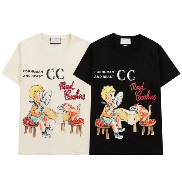 Mens Women T Shirts Designer GU Fashion Short Sleeve Top Clothing Leisure Summer Street Cartoon And Letter Print Cottons Tee Luxurys new outfits tshirt, Beige
Mens Women T Shirts Designer GU Fashion Short Sleeve Top Clothing Leisure Summer Street Cartoon And Letter Print Cottons Tee Luxurys new outfits tshirt, Beige