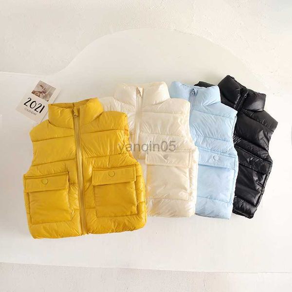 down coat 2023 winter girls boys casual thick warm vest baby kids children waistcoat with pocket hkd230725, Blue;gray
down coat 2023 winter girls boys casual thick warm vest baby kids children waistcoat with pocket hkd230725, Blue;gray
