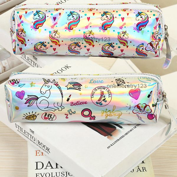 kids unicorn designer shining pencil case children cartoon mermaid pen bag school students large capacity waterproof pen box 4 style, Black
kids unicorn designer shining pencil case children cartoon mermaid pen bag school students large capacity waterproof pen box 4 style, Black