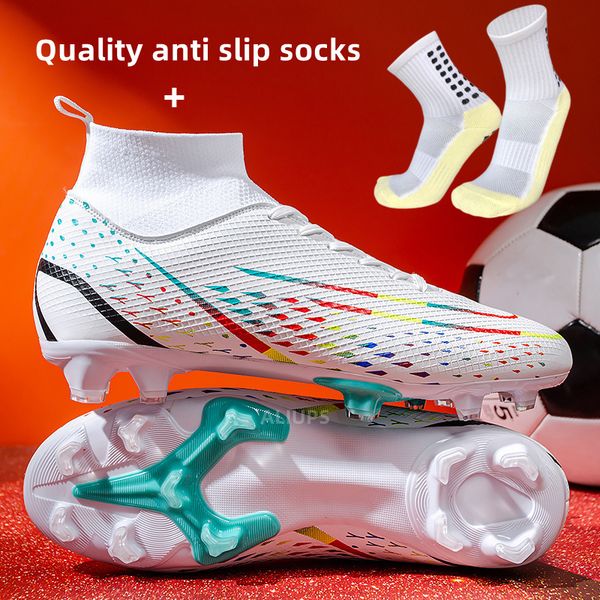 safety shoes aliups original men soccer agtf youth football boots comfortable athletic training cleat children 230724, Black;brown
safety shoes aliups original men soccer agtf youth football boots comfortable athletic training cleat children 230724, Black;brown