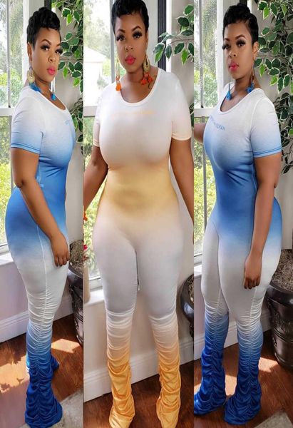 women gradient colour jumpsuits designer clothing zipper short sleeve pleated pants ladies fashion plus size rompers nightclu6980330, Black;white
women gradient colour jumpsuits designer clothing zipper short sleeve pleated pants ladies fashion plus size rompers nightclu6980330, Black;white