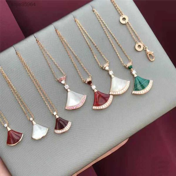 fashion designer fan necklace white pink green chalcedony small skirt elegant jewelry valentine's day, Black
fashion designer fan necklace white pink green chalcedony small skirt elegant jewelry valentine's day, Black