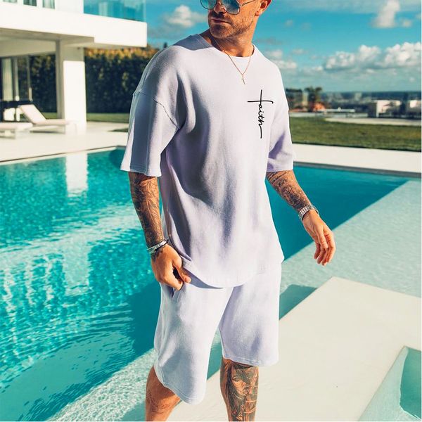 men s tracksuits summer tracksuit short sleeve t shirt shorts set letter solid color clothing fashion boys casual two piece sportswear suit, Gray
men s tracksuits summer tracksuit short sleeve t shirt shorts set letter solid color clothing fashion boys casual two piece sportswear suit, Gray