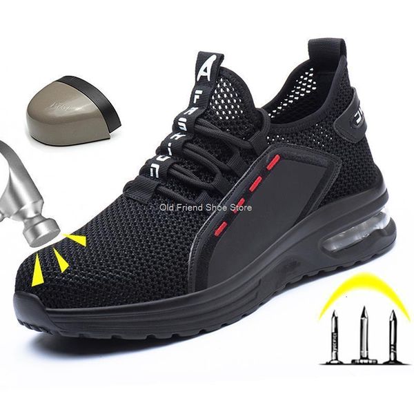 dress shoes breathable safety shoes man for work boots antismash steel toe men indestructible working boots 230725, Black
dress shoes breathable safety shoes man for work boots antismash steel toe men indestructible working boots 230725, Black