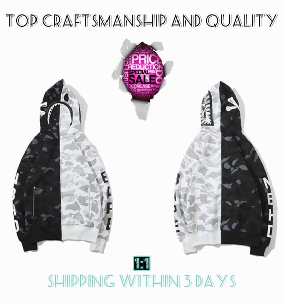 full zip mens hoodies tiger jacket craftsmanship designer men women harajuku stylist sweatshirt fashion co-branding camouflage double hat ho, Black
full zip mens hoodies tiger jacket craftsmanship designer men women harajuku stylist sweatshirt fashion co-branding camouflage double hat ho, Black