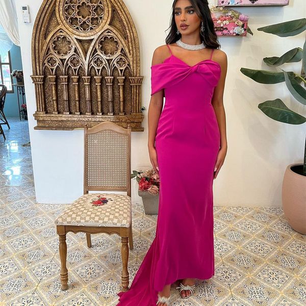 elegant long crepe pink off shoulder evening dresses mermaid spaghetti sweep train zipper back muslim pleats formal party gown for women, Black;red
elegant long crepe pink off shoulder evening dresses mermaid spaghetti sweep train zipper back muslim pleats formal party gown for women, Black;red