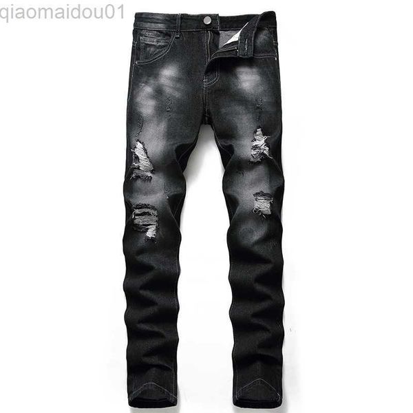men's jeans mens jeans denim men hole ruined plus size casual european and american ripped pants trend 230706 l230725, Blue
men's jeans mens jeans denim men hole ruined plus size casual european and american ripped pants trend 230706 l230725, Blue